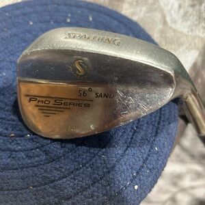 Spalding Pro Series 56° Sand Wedge - Silver and Gold